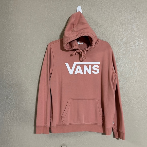 Vans peach mauve pull over hoodie classic logo - Picture 1 of 7